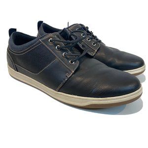 Hawker Rye Size 11 Black Leather Shoe Sneaker Mens Derby Shoes